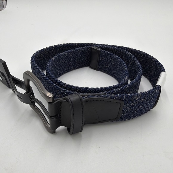 Nike Men's Heather Stretch Woven Golf Belt Navy/Khaki NEW Size Medium 34-36 - Picture 3 of 3